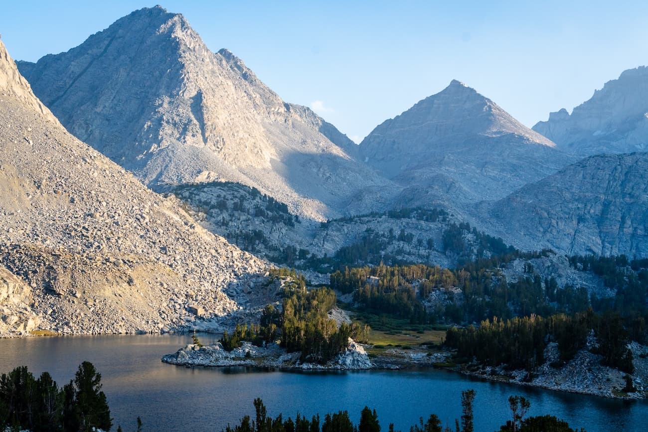 Afternoon at Chickfoot Lake in The Little Lakes Valley in the Sierras