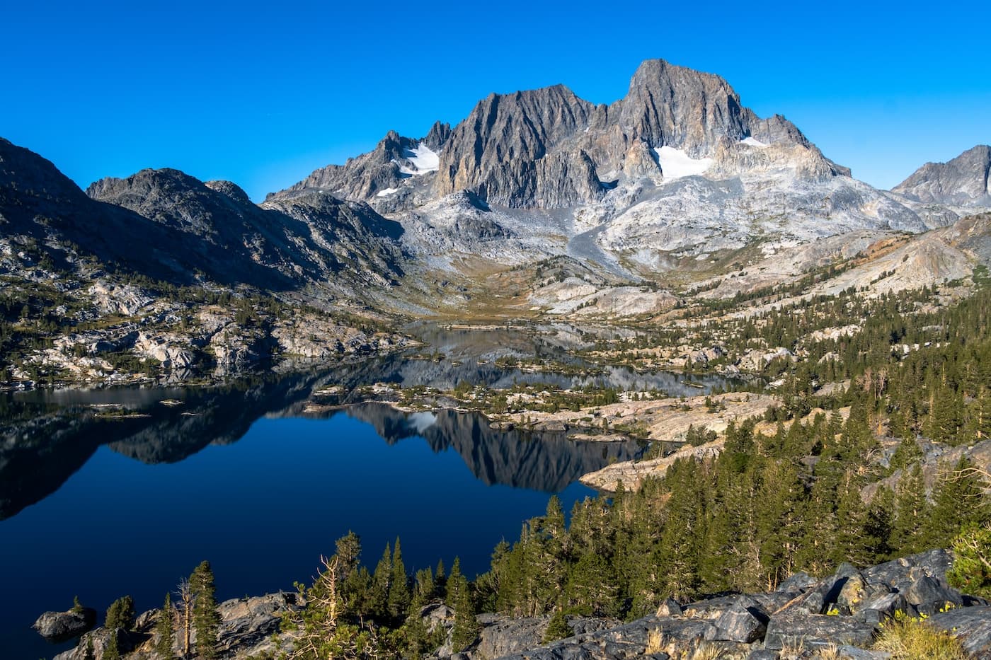 Morning shot of Garnet Lake in the Sierras.  Photo by Brock Dallman