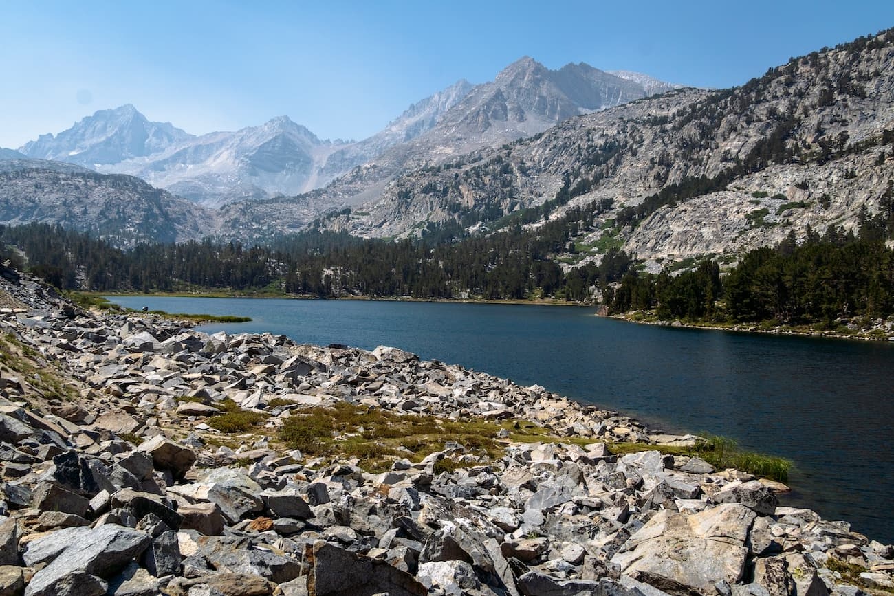 Long Lake along the Little Lakes Valley Trail in the Eastern Sierras