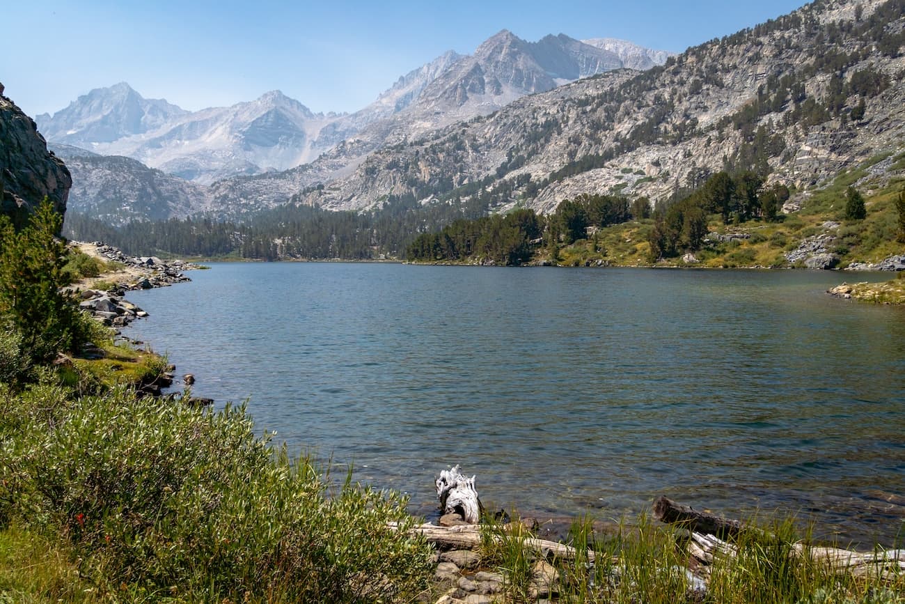 Long Lake along the Little Lakes Valley Trail in the Eastern Sierras