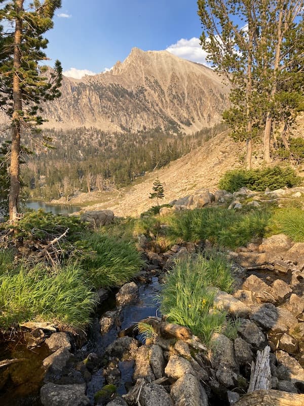 Hummock Lake in the  Boulder Chain Lakes Basin along the White Clouds Loop