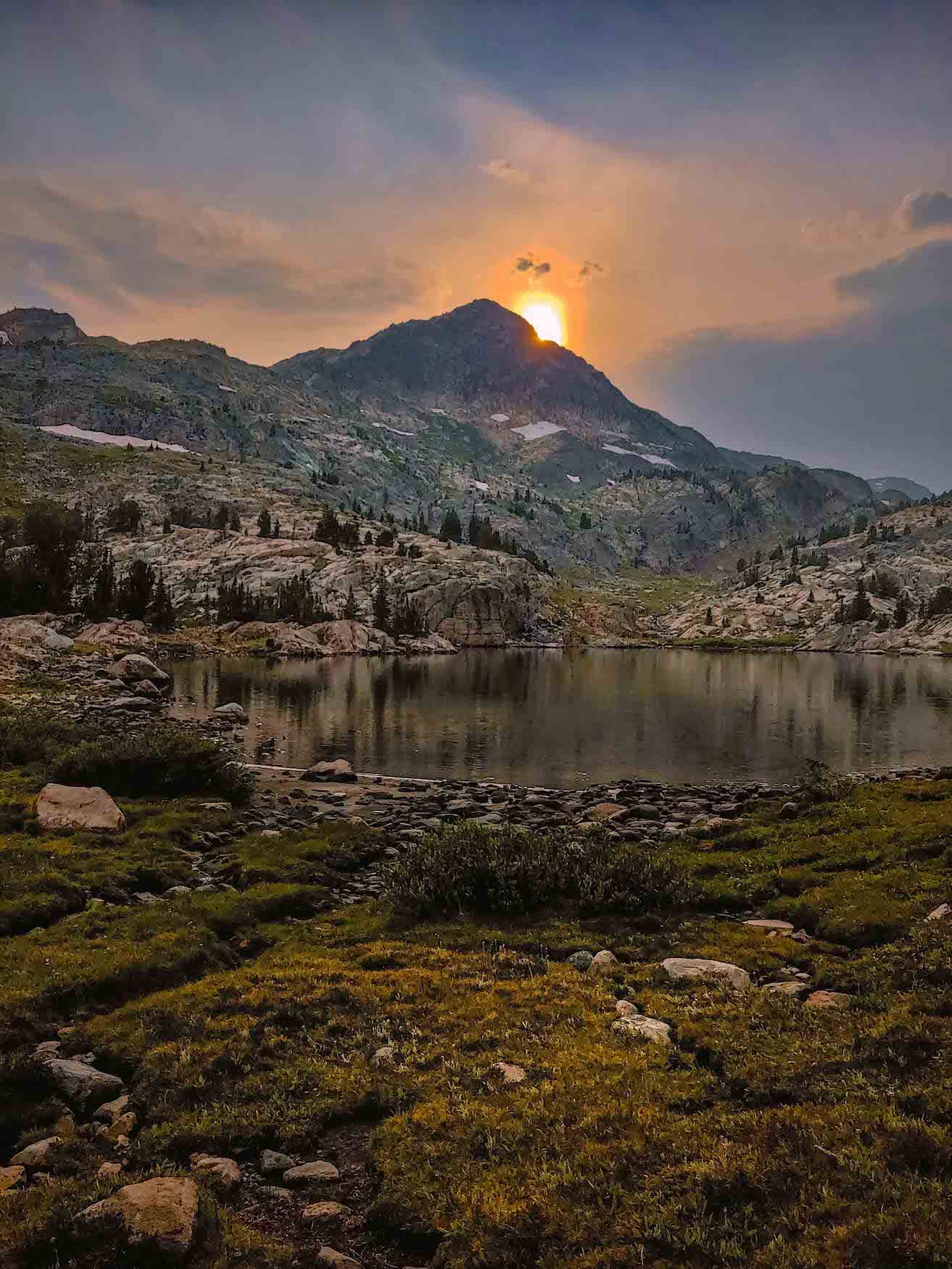 Ollie Lake in Montana's Bear Tooth Mountains.  Photo by Brock Dallman