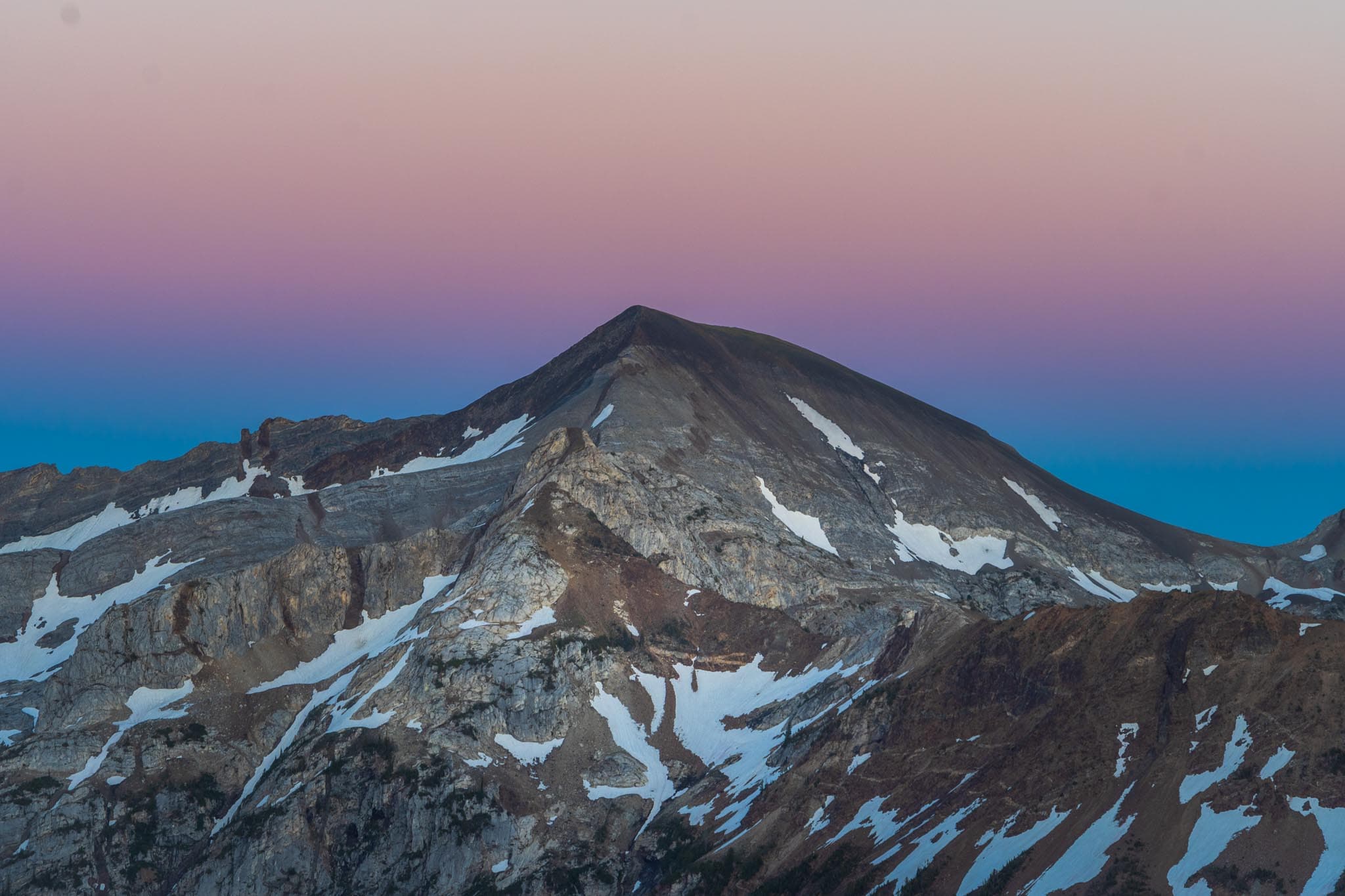 Alpenglow Mountain in the Wallowas
