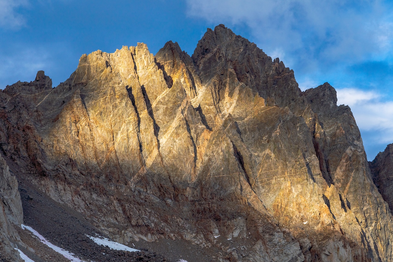Granite Peaks in the Dusy Basin of Kings Canyon National Park in the Sierras