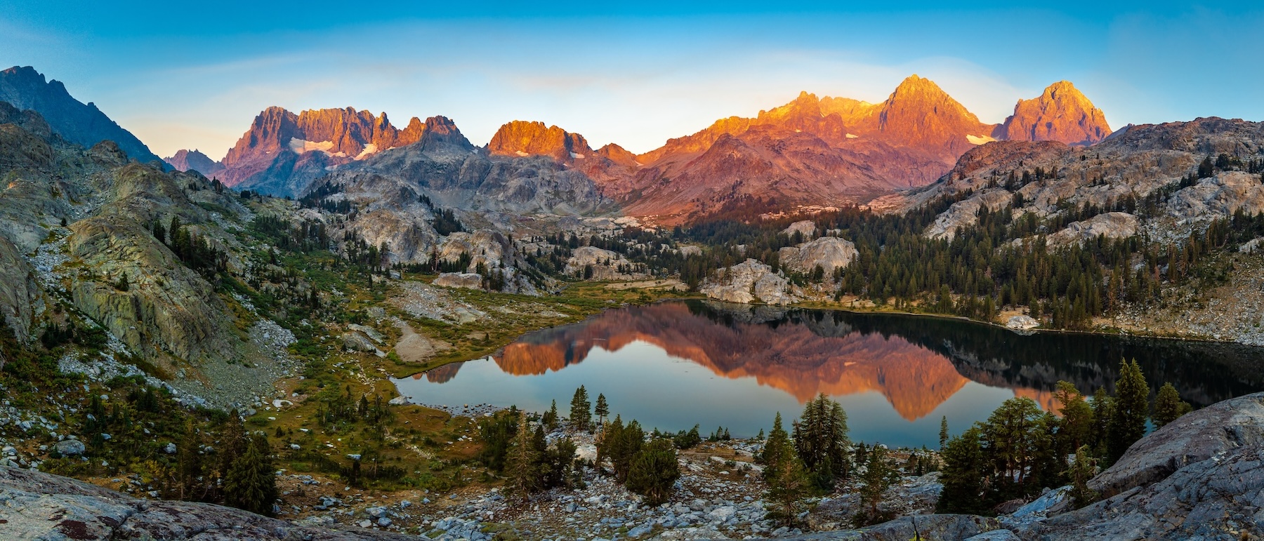 Ediza Lake in California's Ansel Adams Wilderness. Photo by Brock Dallman