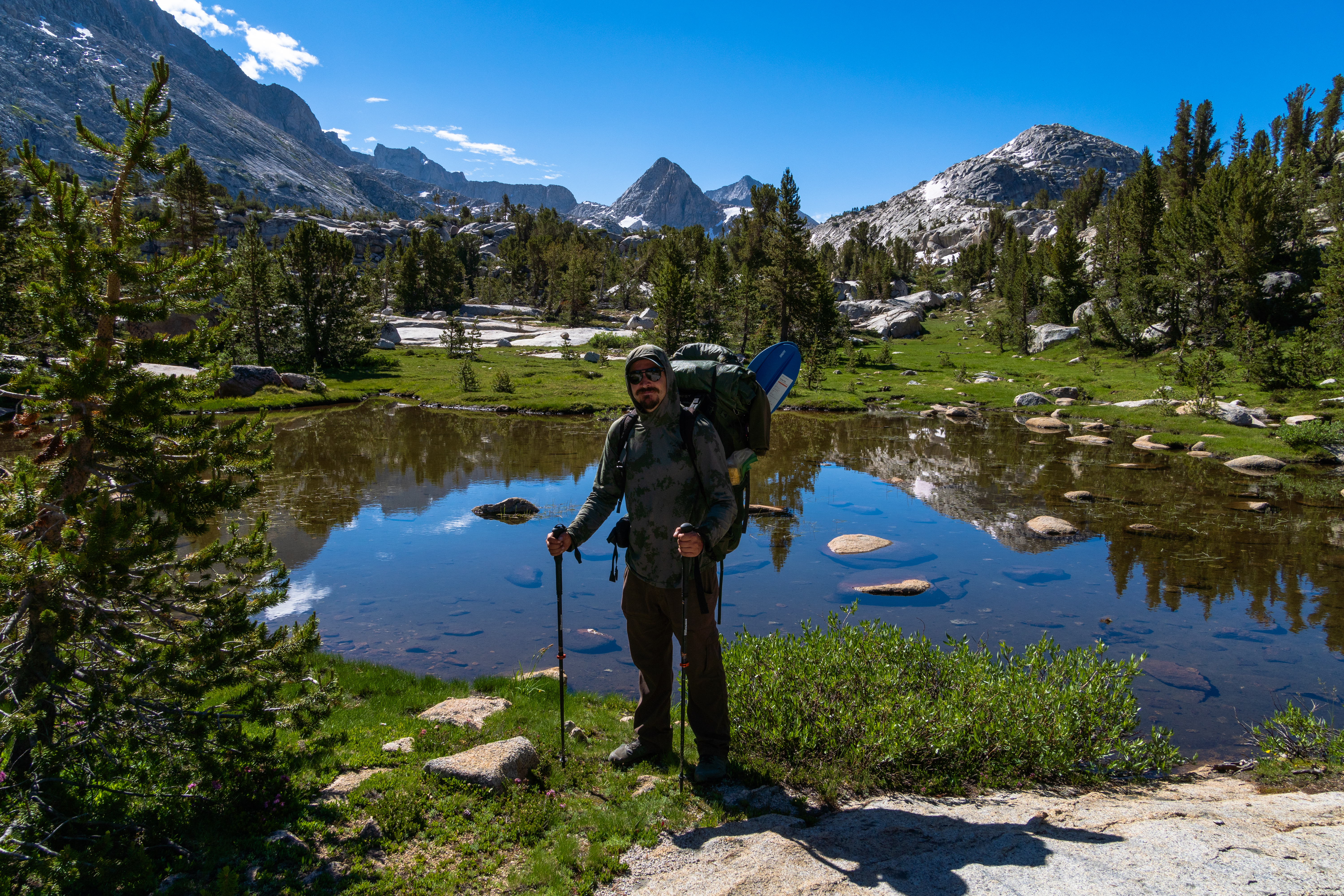 Brock Dallman at Evolution Basin in Kings Canyon National Park