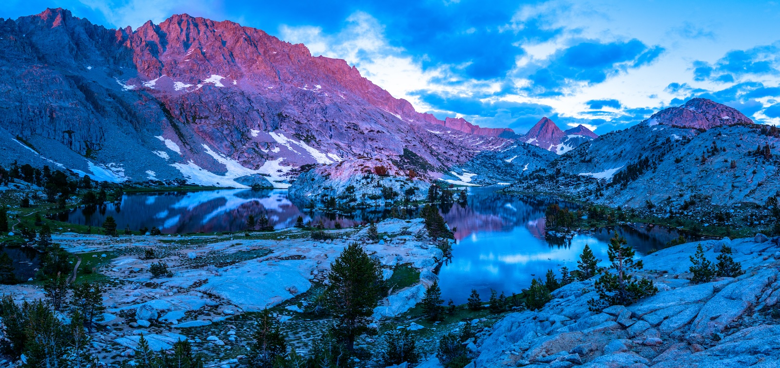Sundown at Evolution Lake in California's Kings Canyon National Park. Photo by Brock Dallman