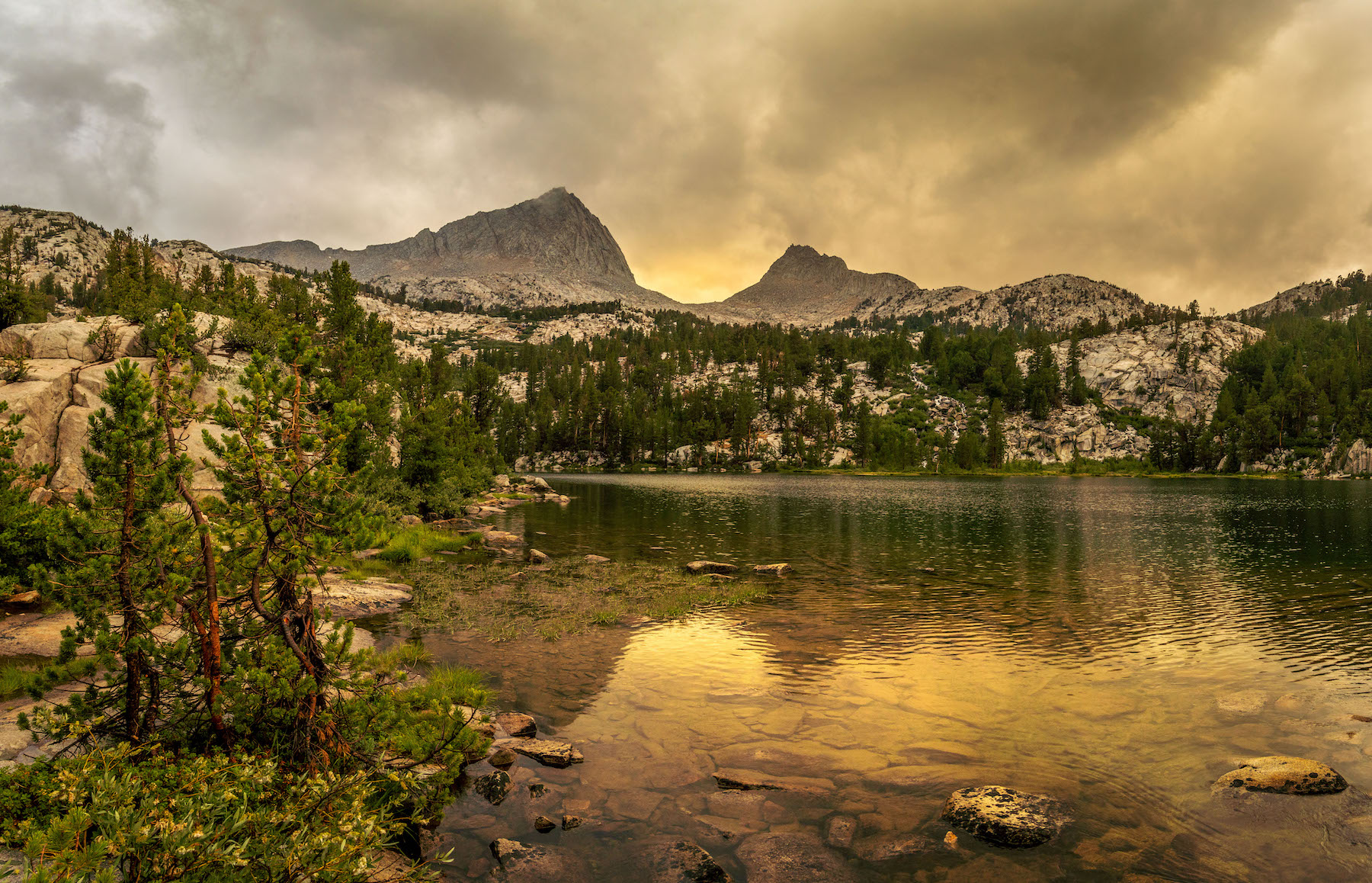 Honeymoon Lake in the Sierras