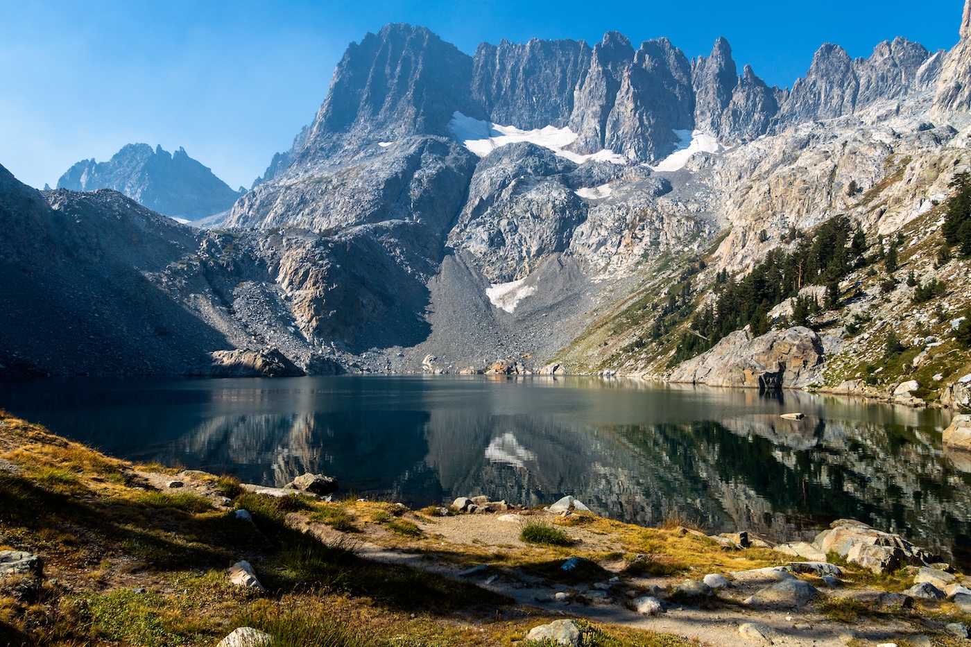 Morning at Iceberg Lake in the Sierras. Photo by Brock Dallman