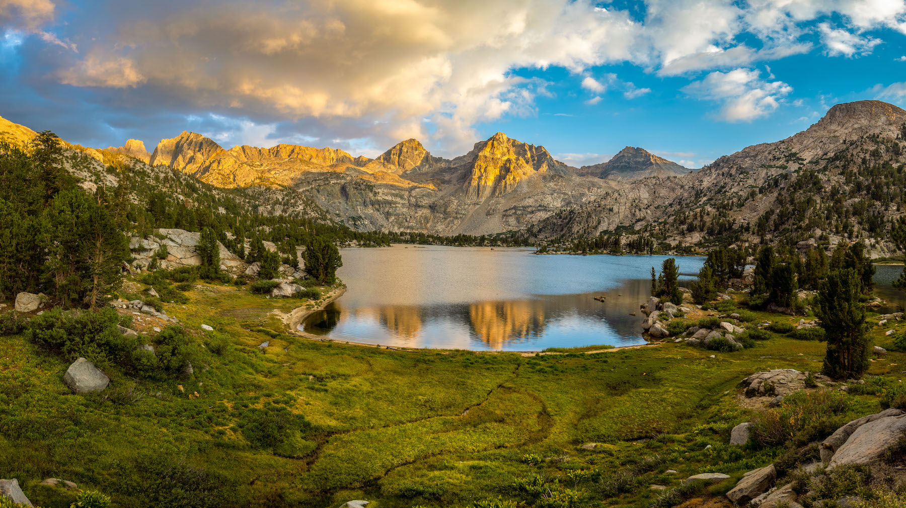 Sunset at Rae Lakes, Kings Canyon National Park