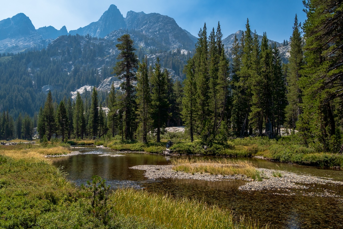 An alpine creek near Shadow Lake in the Sierras