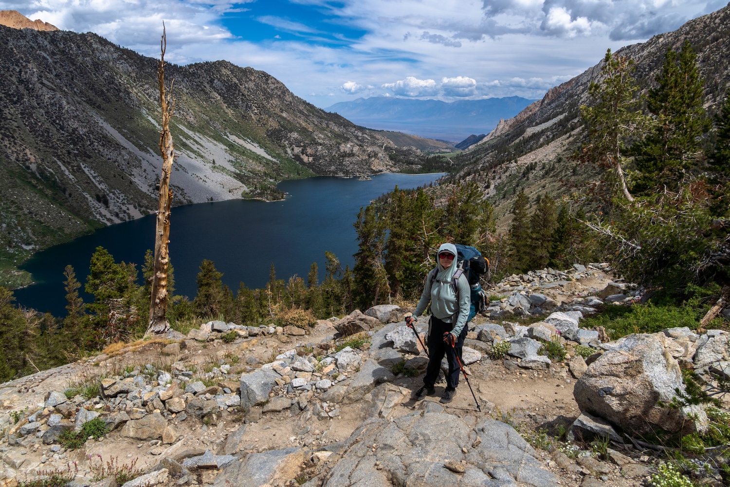 Sam Stych and Sabrina Lake in the Eastern Sierra.