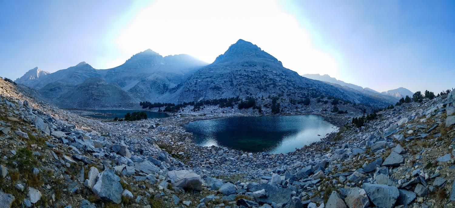 Treasure Lakes in the Little Lakes Valley in the Eastern Sierras