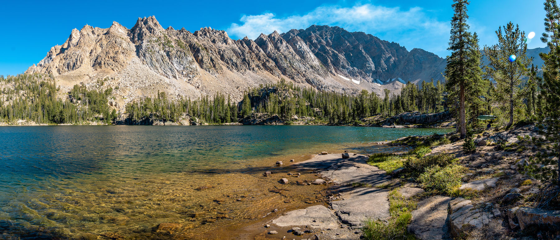 Quiet Lake in Idaho's White Clouds Mountains