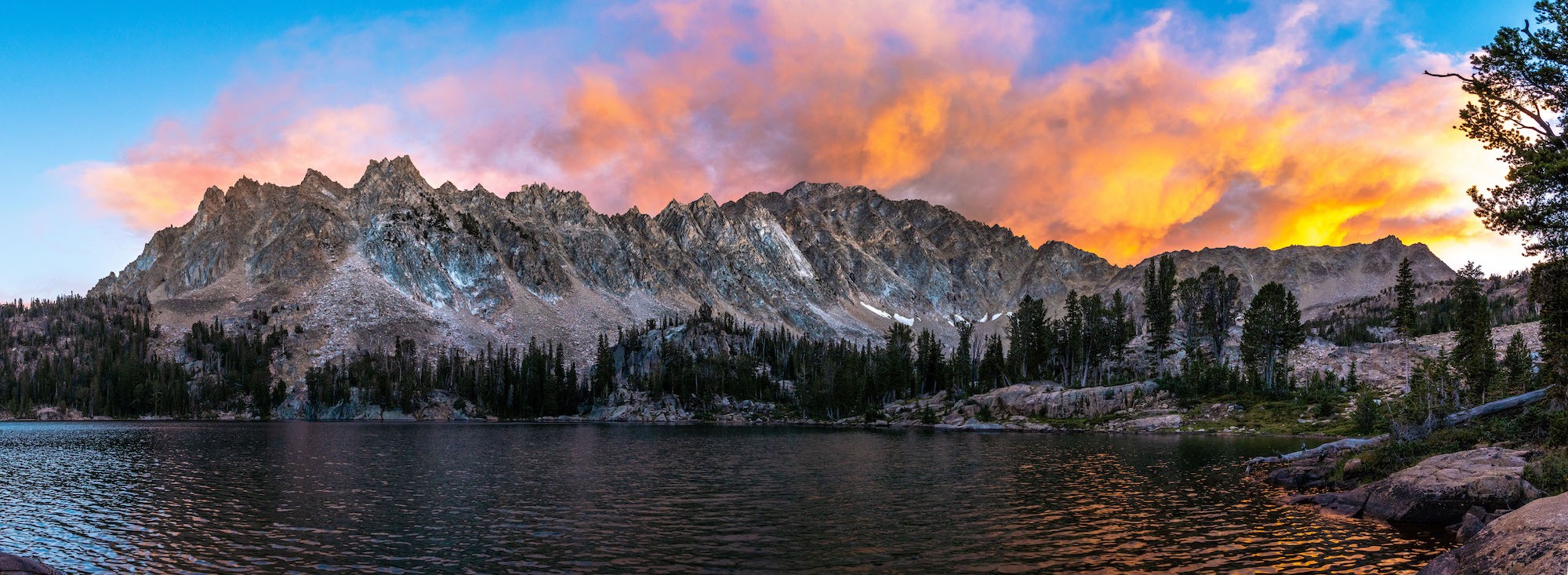 Quiet Lake in Idaho's White Clouds Mountains