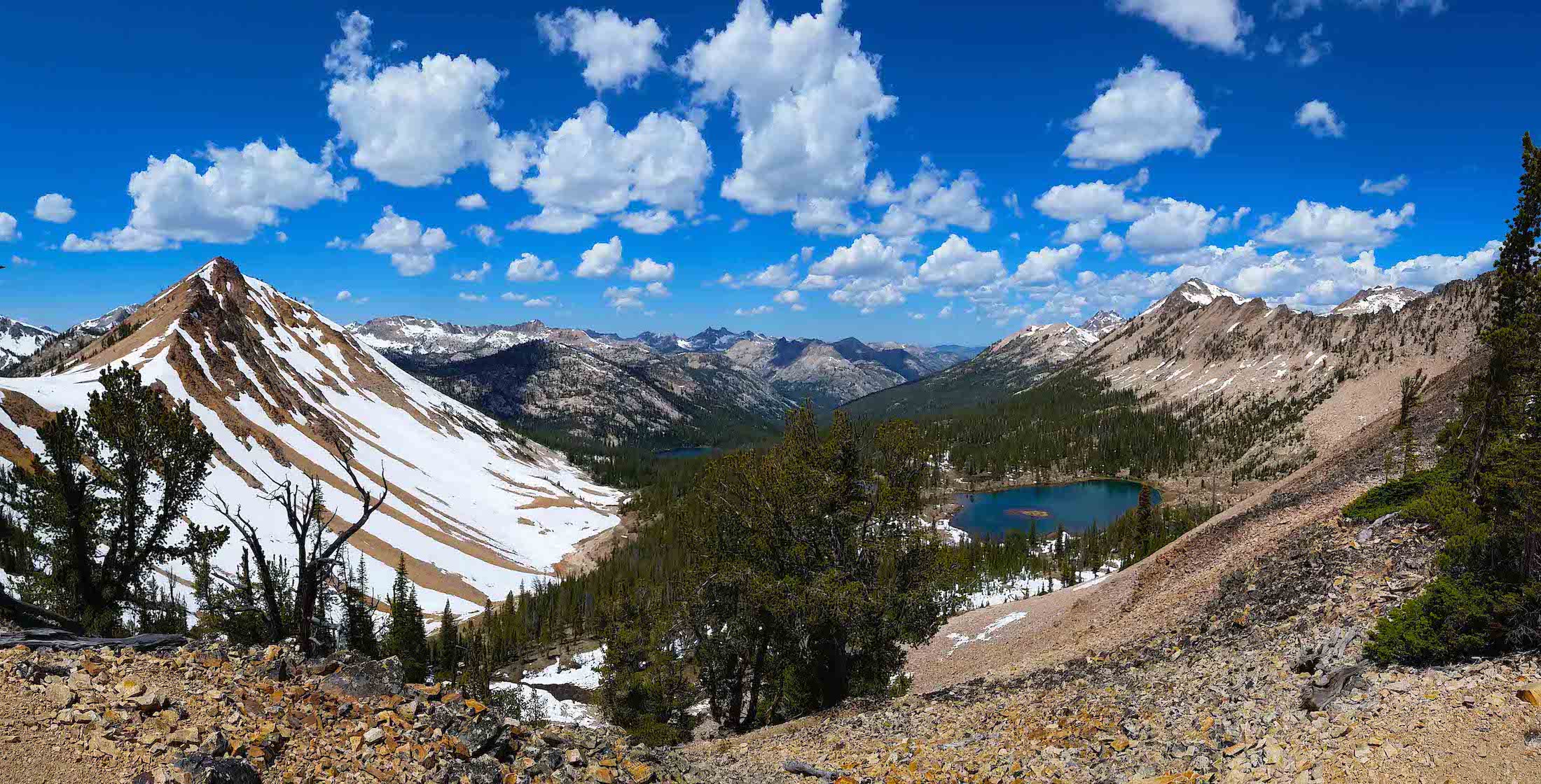 An alpine pass in Idaho's Sawtooth Mountains