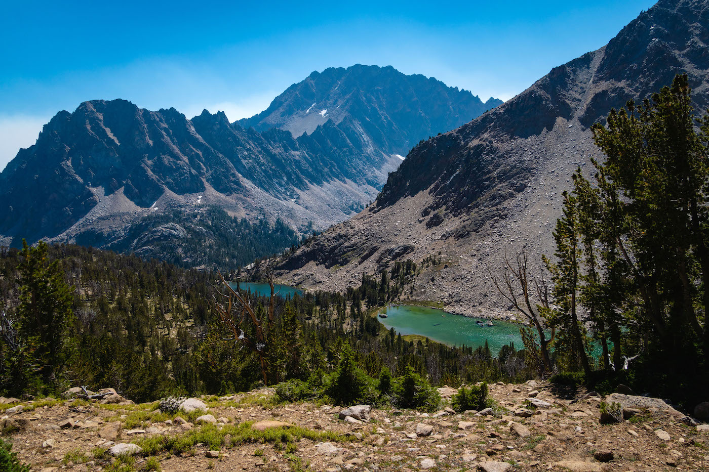 Slate Lake in Idaho's White Clouds Mountains