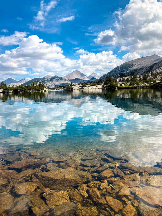 Storm clouds at Marie Lake along the John Muir Trail - Pacific Crest Trail