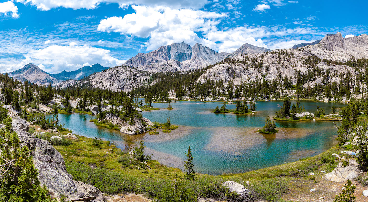 Paradise Lake in the Sixty Lake Basin in Kings Canyon National Park