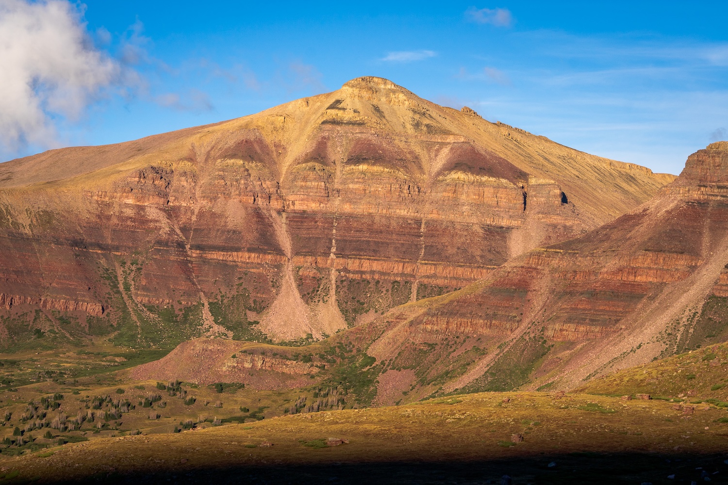 A Painted Mountain in Utah's Uinta Mountains.  Photo by Brock Dallman