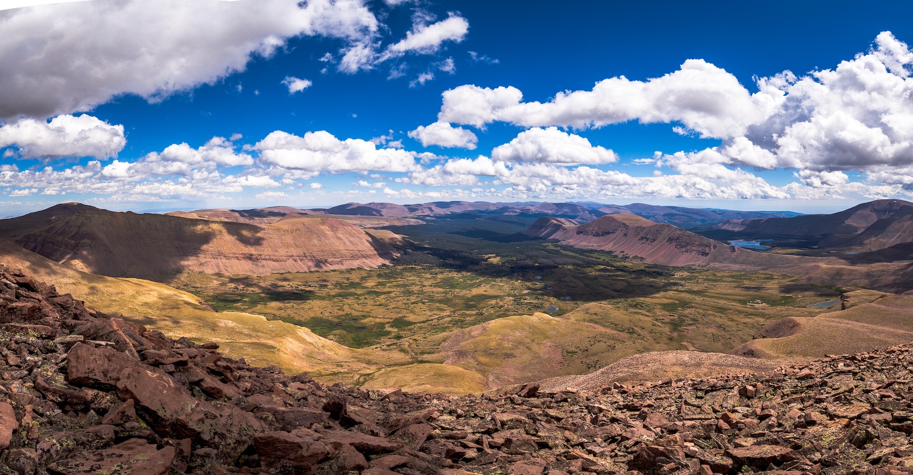 View from the summit of King's Peak in Utah's Uinta Mountains.  Photo by Brock Dallman