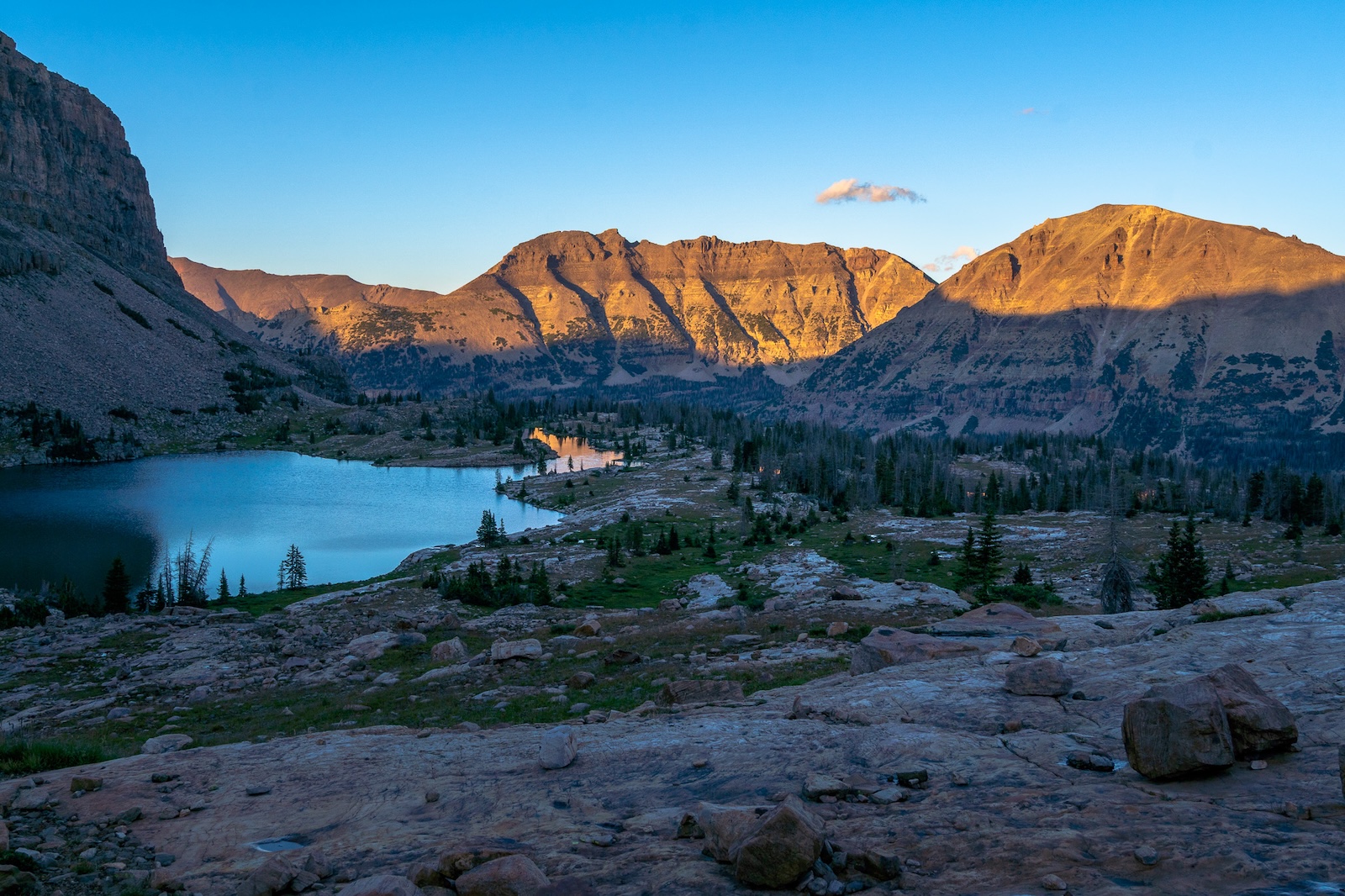 McPheters lake in Utah's Uinta Mountains
