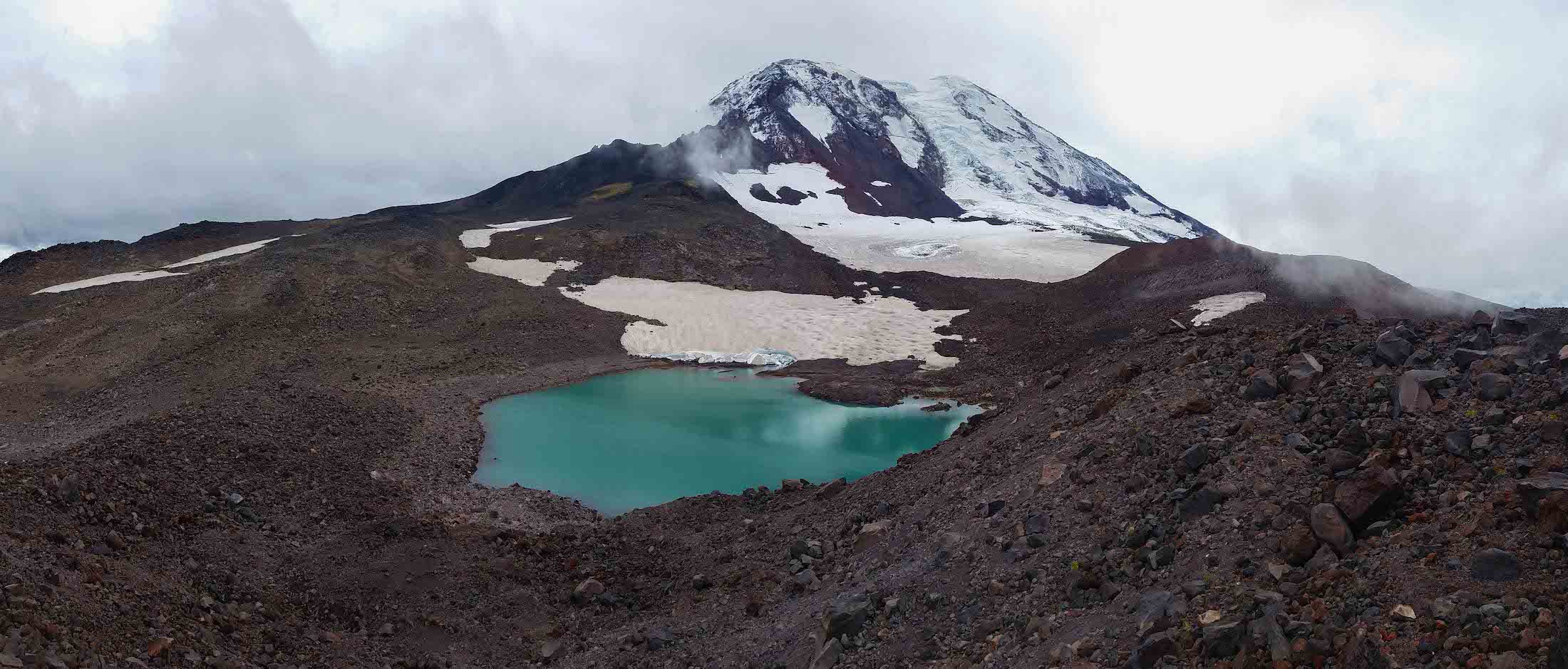 An Alpine tarn on the upper slopes of Mt. Adams