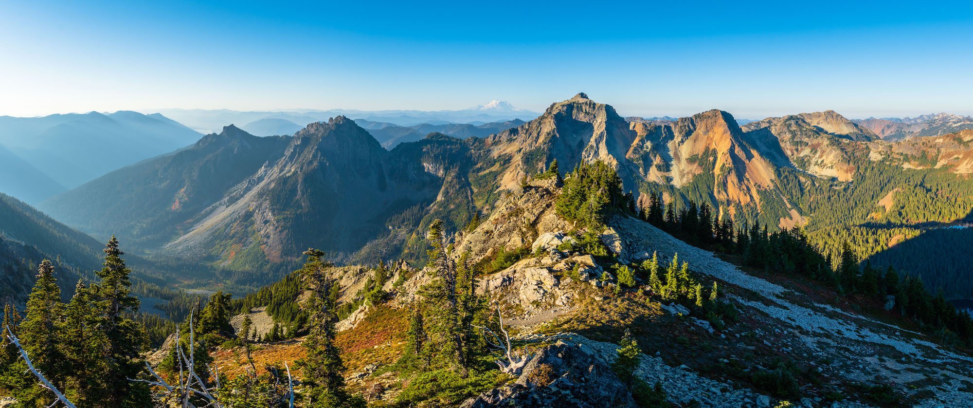 Mountain Panorama in Alpine Lakes Wilderness. Photo by Brock Dallman