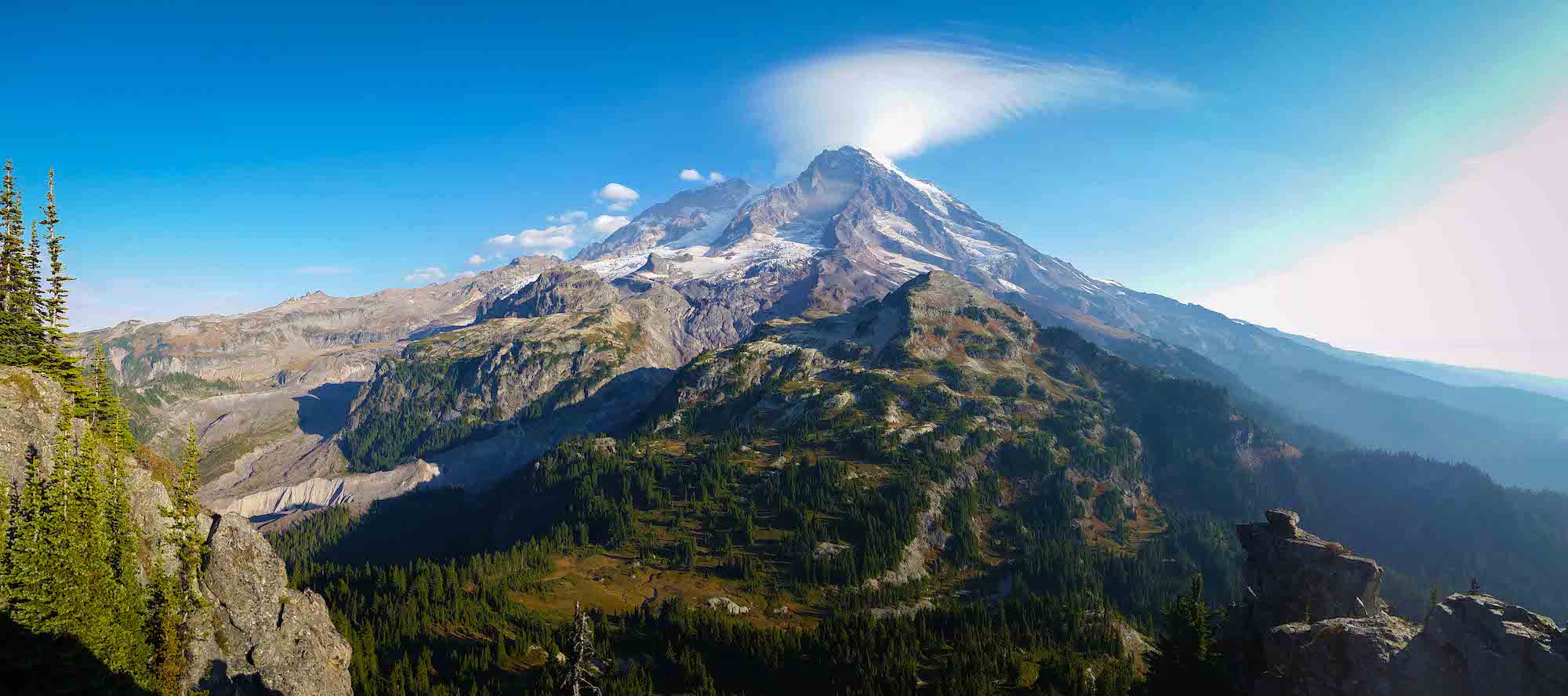 Mt Rainier in Washington's Cascade mountains. Photo bb Brock Dallman