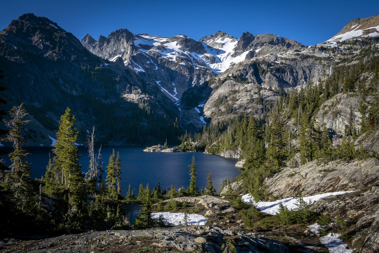 Spade Lake in Washington's Alpine Lakes Wilderness. Photo by Brock Dallman