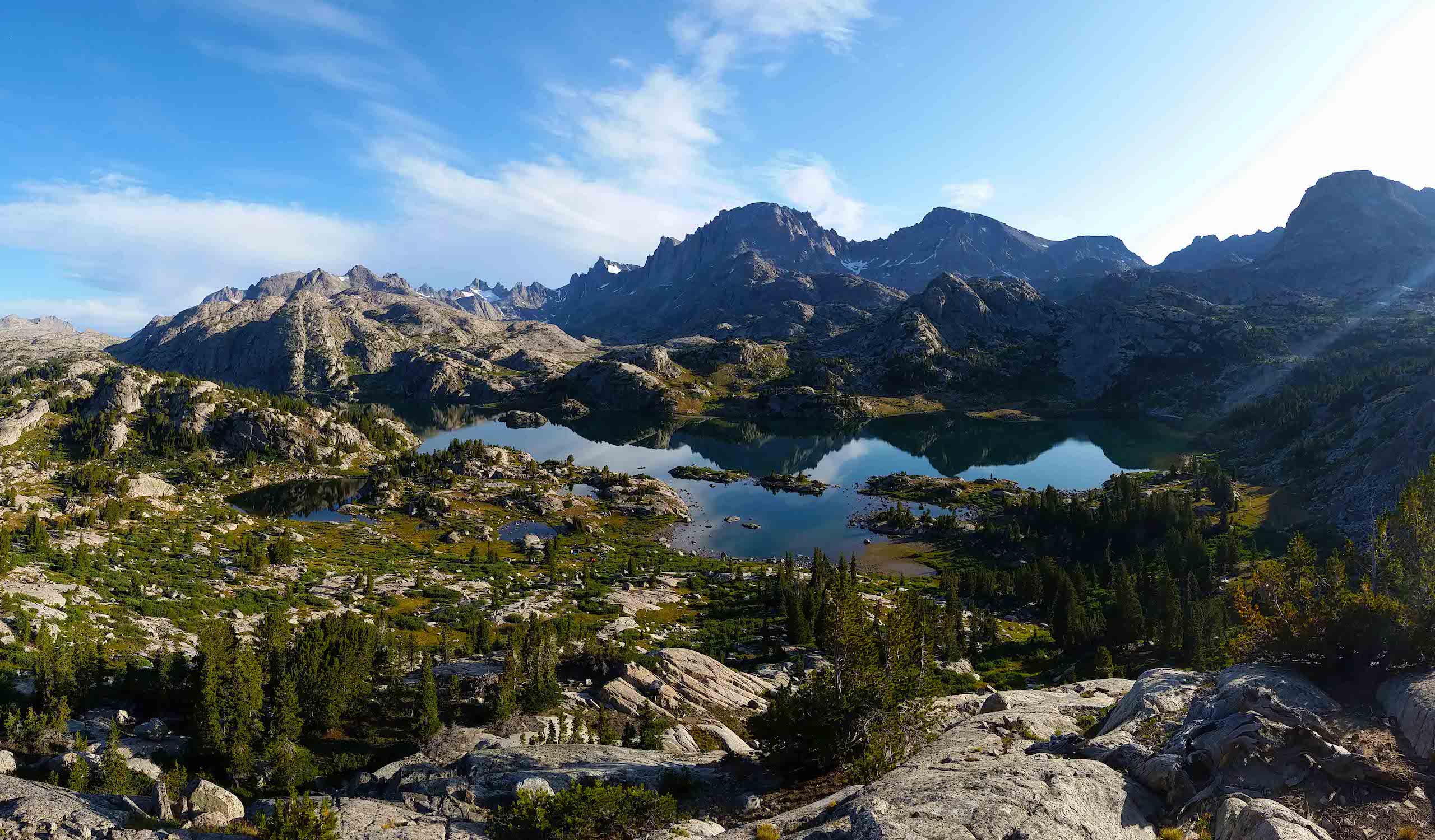 Island Lake at Dawn in  Wyoming's Wind River Range. Photo by Brock Dallman